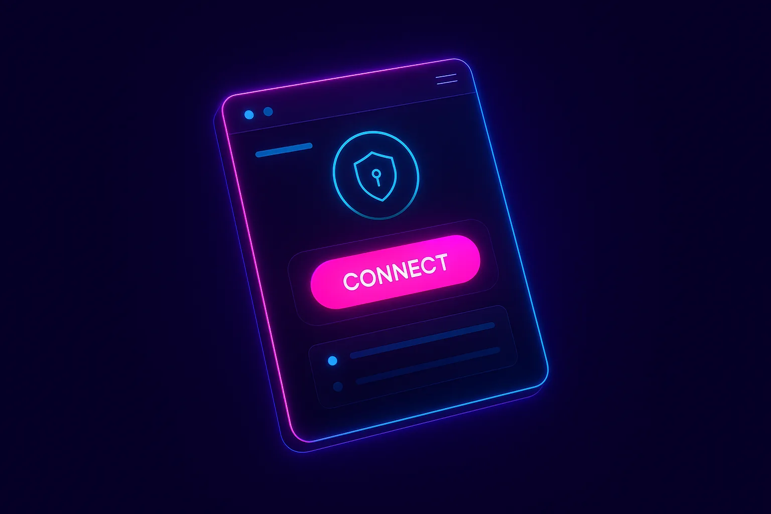 KookVPN desktop application -- simple one-click interface